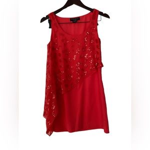 Guess by Marciano Red Party Sequins Dress